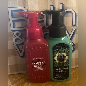 Bath & Body Works Vampire Blood and Candy Apple Cauldron Foaming Hand Soaps